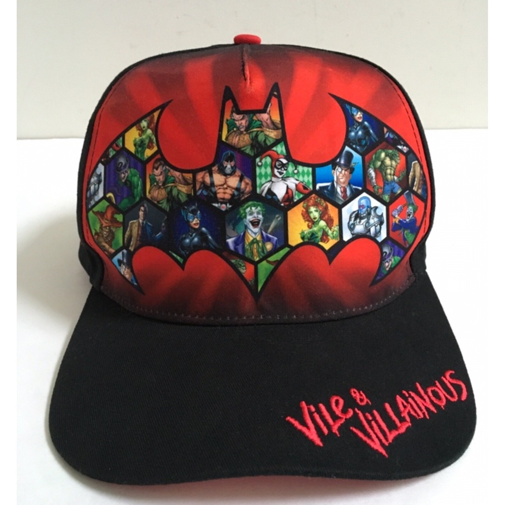 Rare Six Flags Great Adventure Vile And Villainous SnapBack Hat Cap